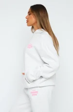 White Fox Comfort Club Oversized Mist Hoodie