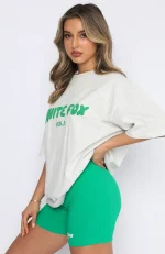 White Fox Off Stage Oversized Tee Glacier Grey